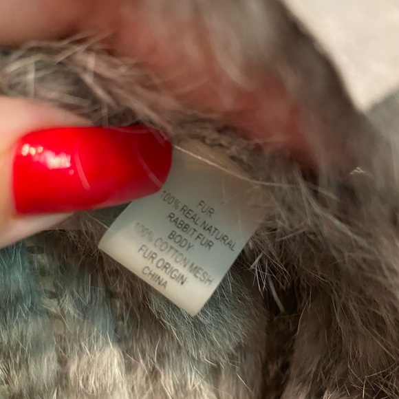 100% real Rabbit Fur Vest - Picture 6 of 7